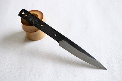 New arrival of Shokei blank blade Kurouchi white 2 steel Hanmaru Tanto Fixed Blade full tang Knife 105mm