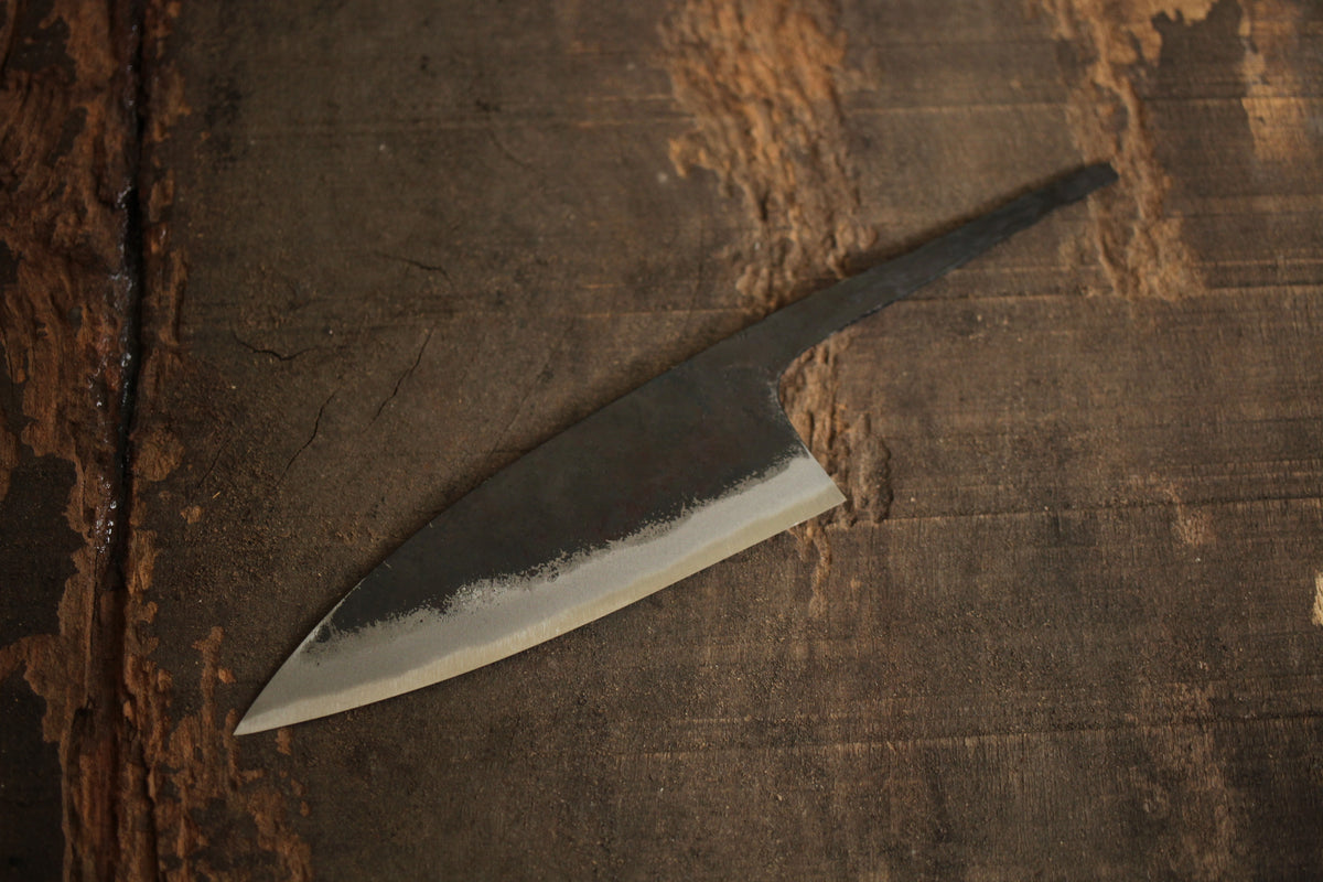 ibuki tanzo Santoku knife blank blade blue 2 steel 125mm