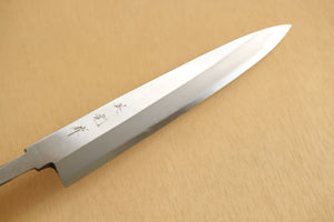 ibuki tanzo Sasaoka blank blade forged white #2 steel Yanagiba Sashimi knife 210mm