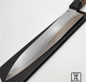 Meget smukt tilsluttet kniv af Hap40 kokkniv med speciel brugerdefineret håndtag Kundebillede fra Dima.  P, Israel.
