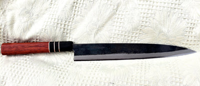 Kundenspezifisches Sashimi-Messer mit abgerundetem Achteckgriff nach Kundenbild von Chris. P Vereinigte Staaten