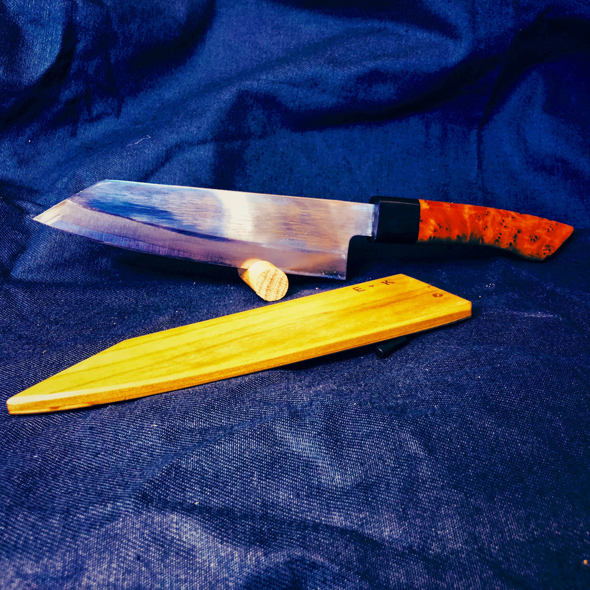 Custom Kiritsuke knife special gift of Customer Picture from J.C Unite