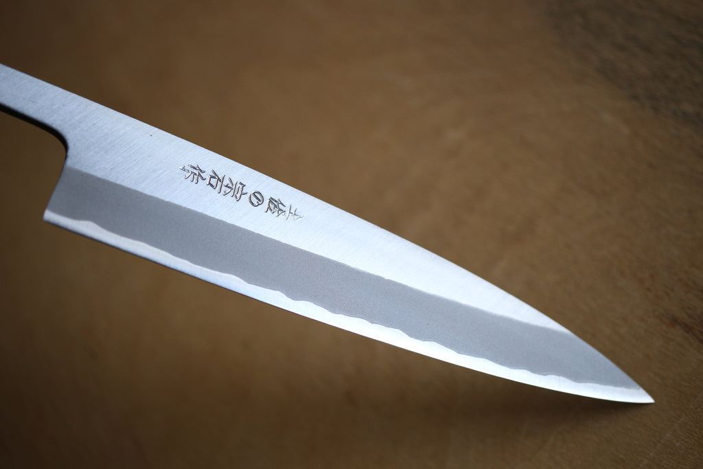 Nueva llegada Kosuke Muneishi mano forjado pulido y Kurouchi Petty cuchillos