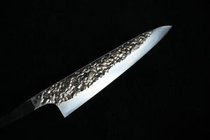 Nueva llegada de Kisuke Manaka Cuchillo de barro forjado a mano ATS-34 revestido de acero pequeño en blanco 150mm