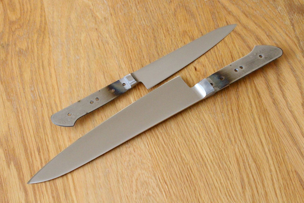 Nueva llegada de las cuchillas en blanco de la cocina del acero AUS-8 de Ibuki con tang completo del bolster