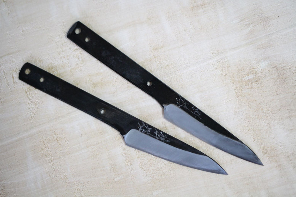 New arrival of Shokei blank blade Kurouchi white 2 steel Tanto Fixed Full tang knife