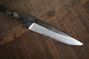 Nueva llegada de la hoja en blanco Shokei Kurouchi blanco 2 acero Tanto cuchillo de hoja fija 95mm