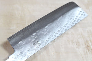 Nueva llegada del cuchillo Nakiri Nakiri de hoja en blanco Ibuki martillado VG-10 155 mm