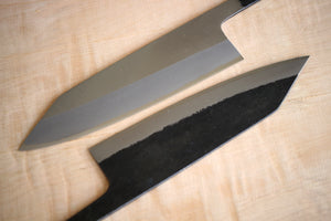 Neu eingetroffene Kosuke Muneishi handgeschmiedete polierte und Kurouchi Kiritsuke Messer