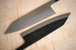 Nueva llegada Kosuke Muneishi mano forjado pulido y Kurouchi Kiritsuke cuchillos