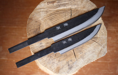 New arrival of Kosuke Muneishi Hand forged Hunting knife Fixed blank blade
