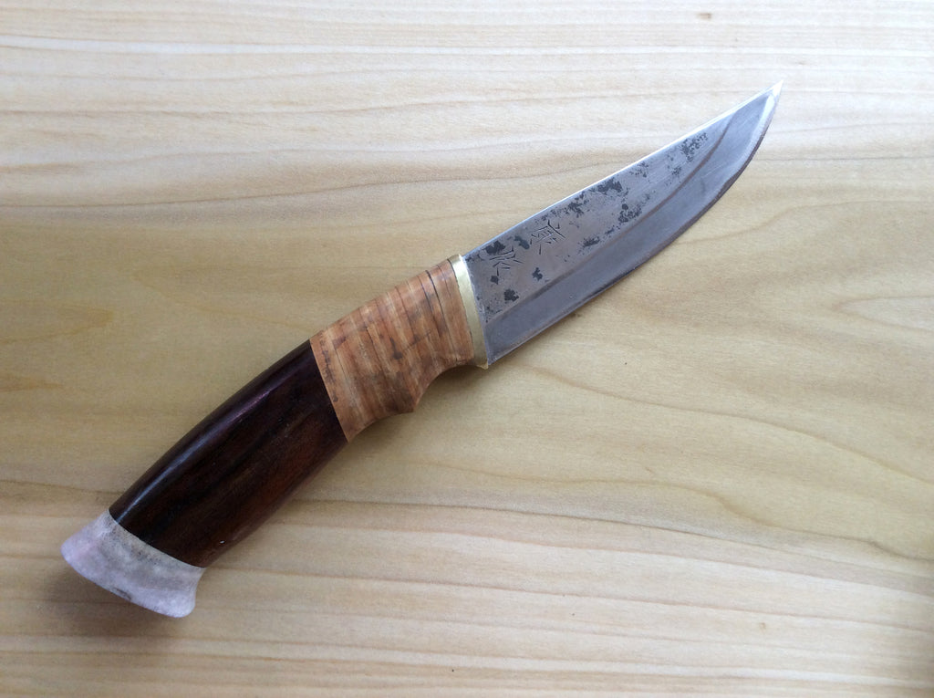 Cuchillo de caza impresionante personalizado Imagen del cliente de Fred.  D, Alaska Estados Unidos