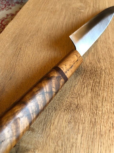 Cuchillos de chef personalizados con maderas marrones un sentido de unidad de imagen del cliente de Michael.R Estados Unidos