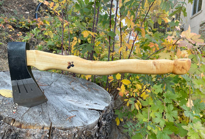 Custom Japanese Axe with a special wood, Customer Pictures from Colin. S, United State