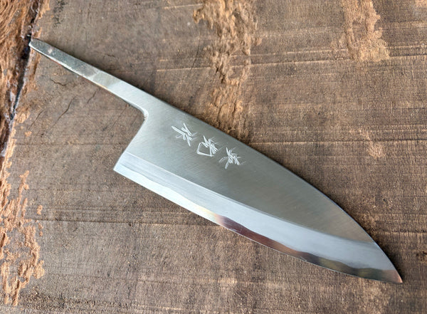 Ibuki tanzo Sasaoka lame blanche forgé bleu #2 acier couteau Deba 150mm