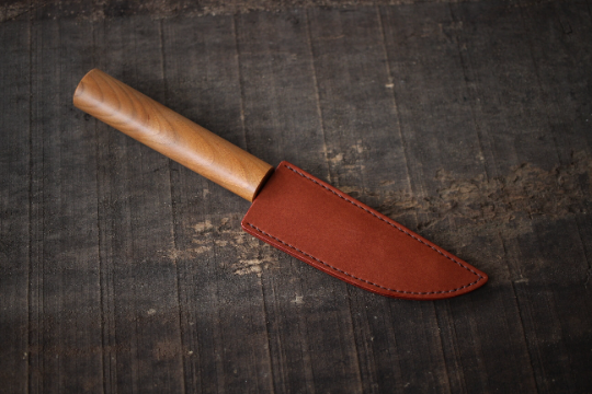 Saya Cover Messerscheide aus Ibuki-Leder für Jagdmesser