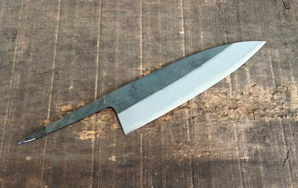 Kosuke Muneishi Lame vierge forgée à la main Bleu #2 acier Kurouchi Funayuki Gyuto couteau 185mm