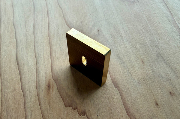 ibuki knife basic Brass Bolster making tool diy part thickness 4 mm