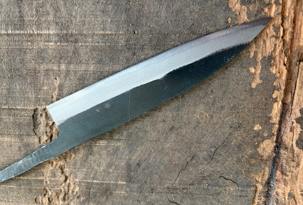 outlet ibuki tanzo blank blade forged blue #1 steel Kurouchi Petty knife 135mm