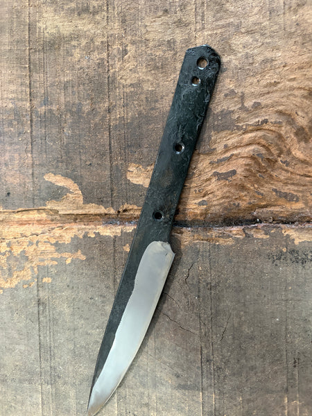 Outlet AAB Shokei blank blade Kurouchi white 2 steel Hanmaru full tang Knife 107mm