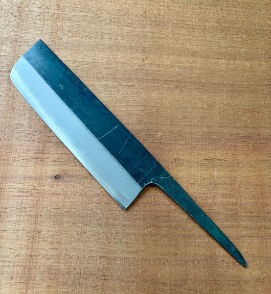 outlet Kosuke Muneishi Hand forged blank blade Blue #2 steel Kurouchi Nakiri knife 160mm