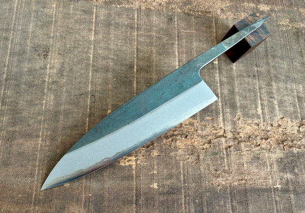 Kosuke Muneishi Lame vierge forgée à la main Bleu #2 acier Kurouchi Funayuki Gyuto couteau 185mm