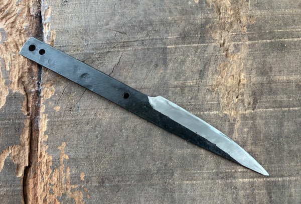 outlet Shokei blank blade Custom knife Making Kurouchi white 2 steel Full tang knife 88mm