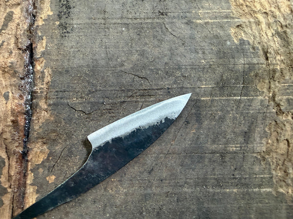 outlet ibuki tanzo small finger knife blank blade forged white #2 steel 60mm