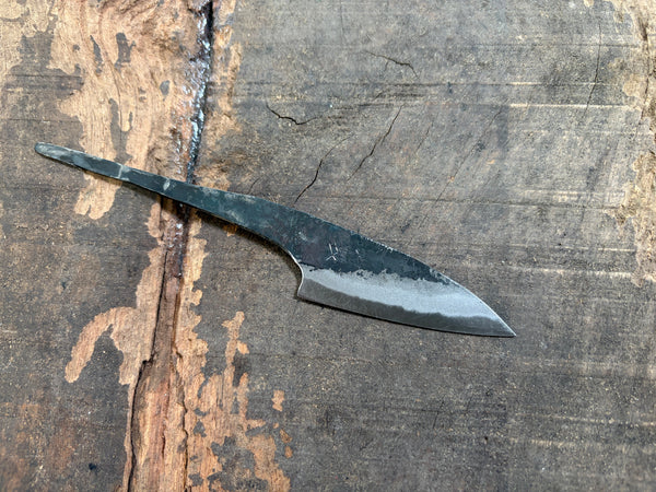 outlet ibuki tanzo small finger knife blank blade forged white #2 steel 60mm