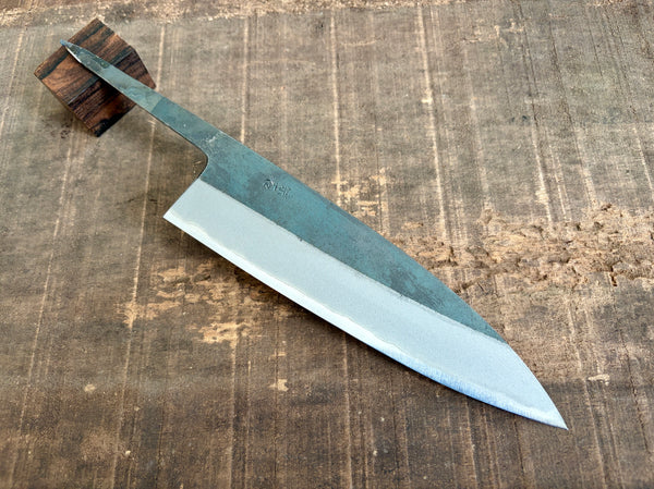 Kosuke Muneishi Lame vierge forgée à la main Bleu #2 acier Kurouchi Funayuki Gyuto couteau 185mm
