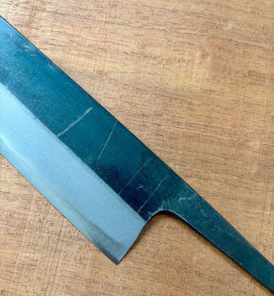 outlet Kosuke Muneishi Hand forged blank blade Blue #2 steel Kurouchi Nakiri knife 160mm