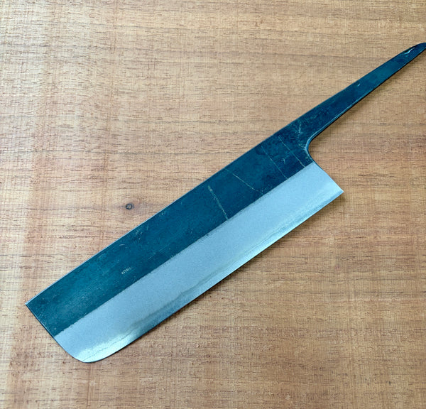 outlet Kosuke Muneishi Hand forged blank blade Blue #2 steel Kurouchi Nakiri knife 160mm