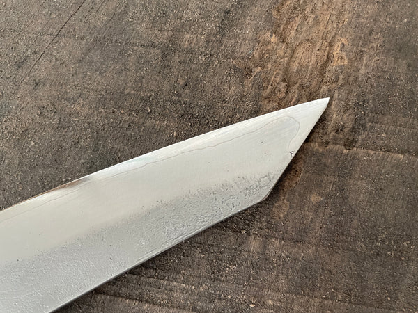 Kurotori Ginsan hand forged Nashiji Kiritsuke Fixed Blade knife blank 120 mm outlet