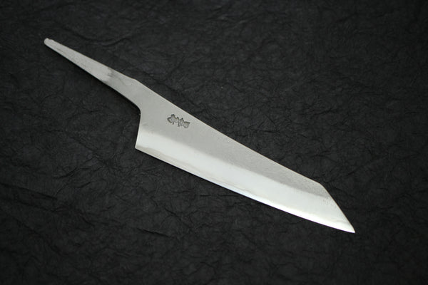 Kurotori Ginsan hand forged Nashiji Kiritsuke Fixed Blade knife blank 120 mm