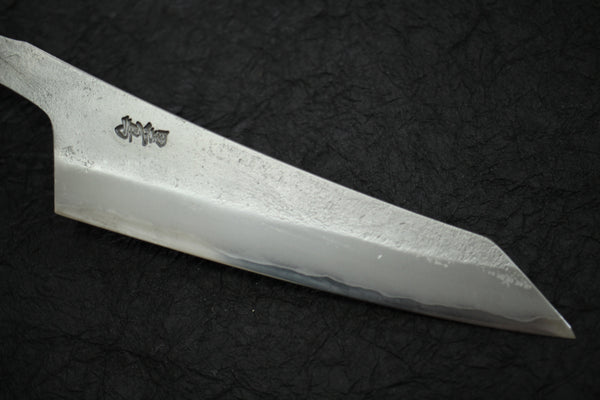 Kurotori Ginsan forjado a mano Nashiji Kiritsuke Cuchillo de hoja fija en blanco 120 mm