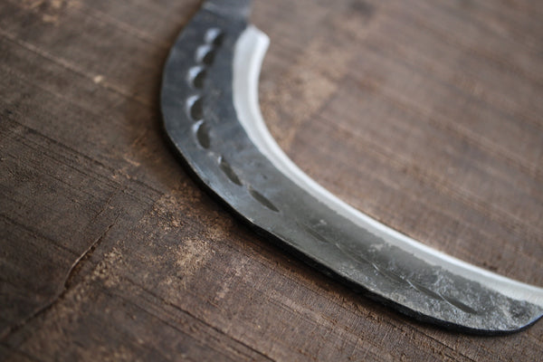 Yosuke Hand forged sickle garden scythe knife blank blade white #2 steel 260