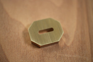 Ibuki octágono cuchillo de cocina protector de latón herramienta de fabricación de refuerzo espesor 4mm de ancho