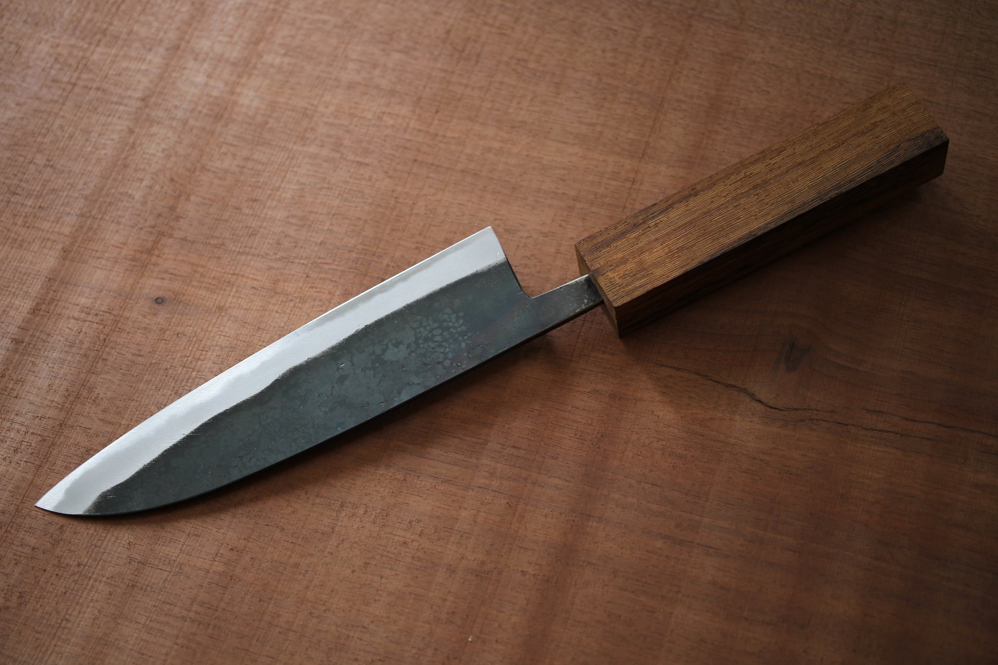 Kit de fabrication de couteaux sur mesure ibuki wa handle pour débutants Daisuke Nishida blanc #1 acier Gyuto 210mm