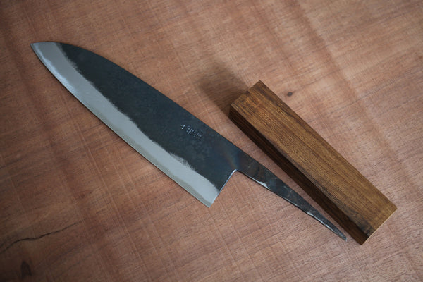 Kit de fabrication de couteaux sur mesure ibuki wa handle pour débutants Daisuke Nishida blanc #1 acier Gyuto 210mm