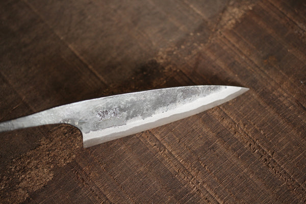 Ibuki tanzo lille finger kniv blank blad smedet hvid #2 stål 110mm