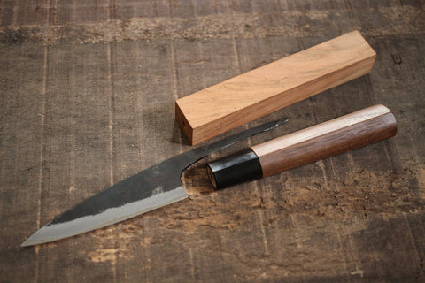 half tang knife wooden handle blank compressed laminated wood L size –  ibuki blade blanks