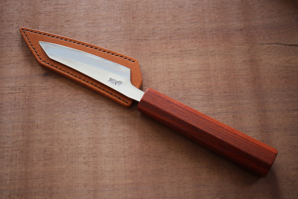 Kurotori Ginsan handgeschmiedetes Kiritsuke-Messerbauset mit fester Klinge für Anfänger 90 mm