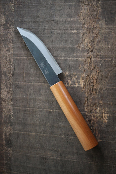 ibuki custom Hoja fija Cuchillo de caza forjado a mano Azul # 2 salida de acero de 110 mm
