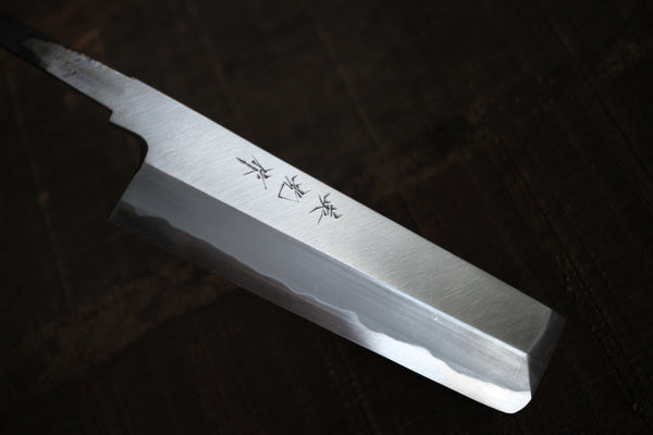 ibuki Sasaoka blank blade hand forged blue #2 steel Usuba knife 165mm single edged