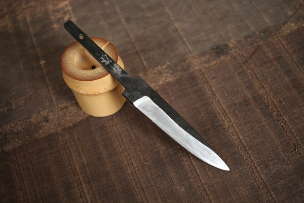 Shokei blank blade Kurouchi white 2 steel Tanto Fixed Blade katana Knife 95mm