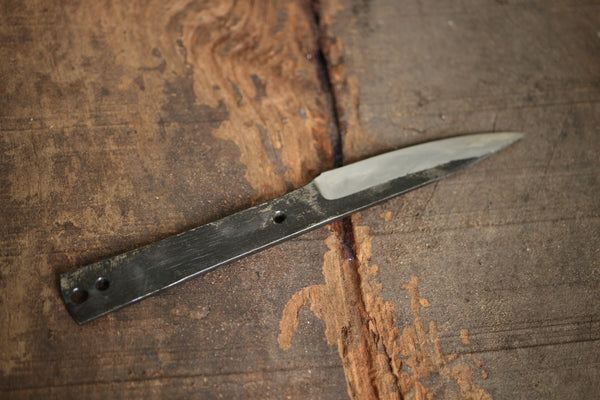 Shokei blank blade Custom knife Making Kurouchi white 2 steel full tang knife 80mm outlet