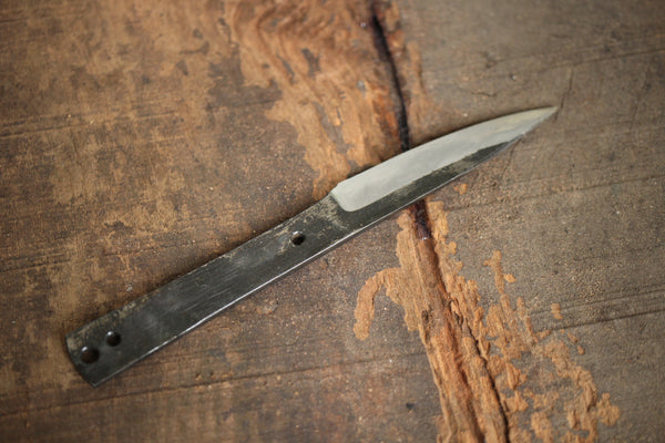 Shokei blank blade Custom knife Making Kurouchi white 2 steel full tang knife 80mm outlet