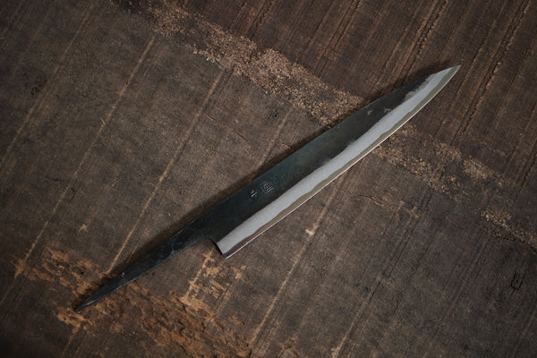 ibuki tanzo blank blade forged white #1 steel Tsukasa Sashimi knife slicer knife 180mm