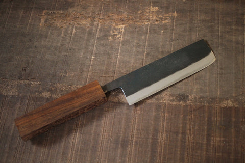 ibuki wa handle custom knife making kit for beginners Daisuke Nishida white #1 steel Nakiri 170mm T