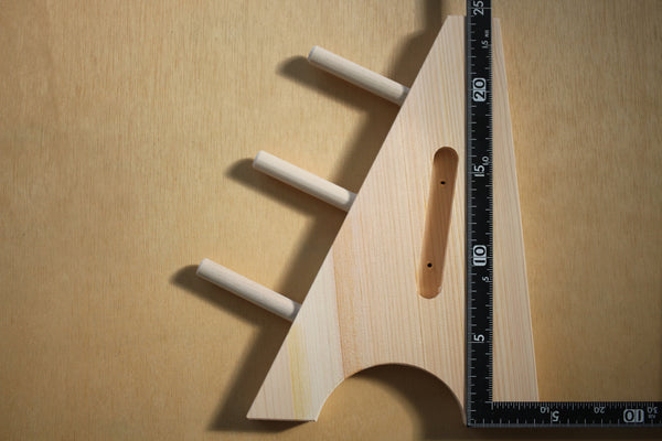 Support de porte-couteaux en bois japonais porte-étendoir tour pour 3 couteaux